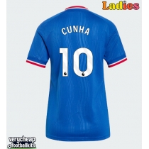 Manchester United Matheus Cunha #10 Replica Away Shirt Ladies 2026-27 Short Sleeve